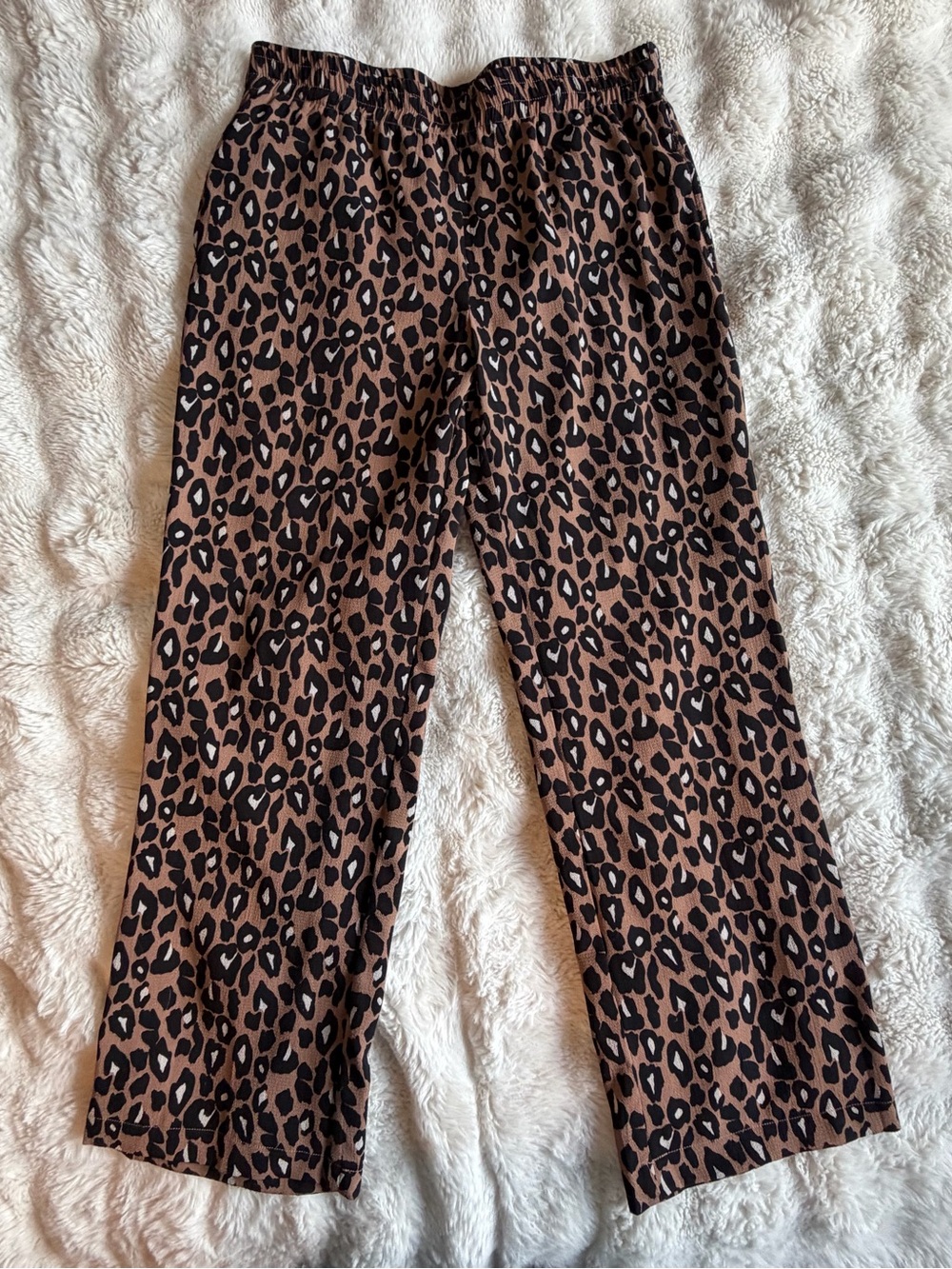 Verve Blues Leopard Print Pull-On Pants Size L